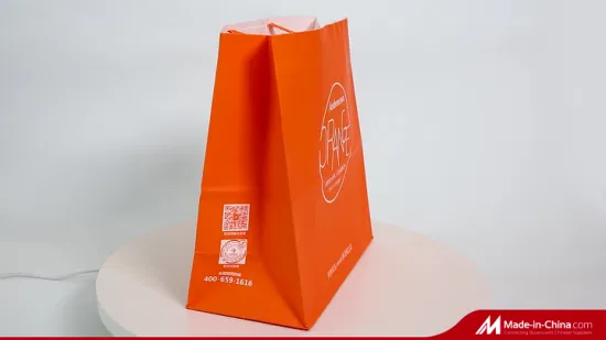 Cheap Takeaway Food Packaging Kraft Paper Bags Bread Burger Snack Donuts Fried Chicken Roast Kraft Paper Storage Packing Bag Greaseproof White Brown Kraft Bags